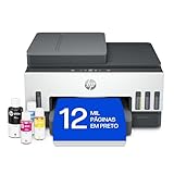 Impressora Multifuncional HP Smart Tank 794 Tanque de Tinta Colorida Wi-Fi Scanner Duplex, Bluetooth.Funções: Imprimir, Copiar, Digitalizar. Cor: Branco (2G9Q9A)