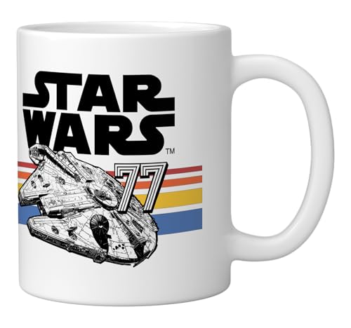 Vaso cerámico Star Wars Millennium Falcon 11 oz blanco miniatura 2