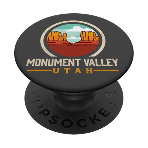 Monument Valley Graphic Classic Vintage Seal Design PopSockets PopGrip Adhesivo