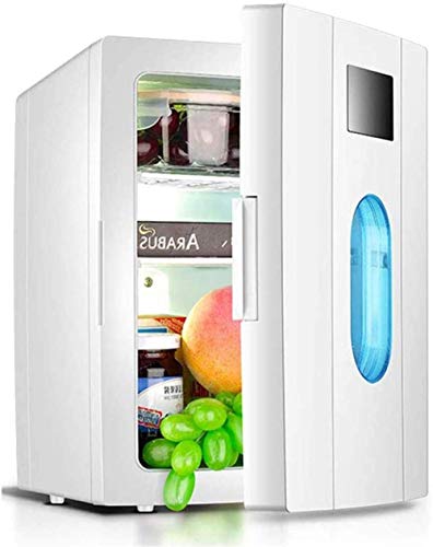 Mini Kühlschrank Elektrokühler und Wärmer, Mini Kleine Kühlschrank Getränkekühlschrank Tragbarer Griff Winziger Retro Kühlschrank für Auto, Drive