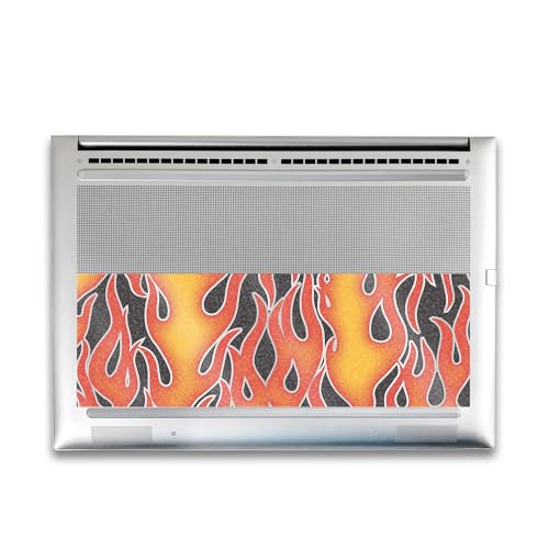 Image of Glossy Glitter Gaming Skin Compatible with HP Envy x360 16 inch (2023) - Hot Flames - Premium 3M Vinyl Protective Wrap Decal Cover - Easy to Apply | Crafted in The USA by MightySkins