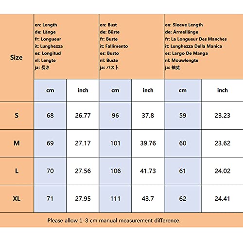 Dawwoti Blazer feminino de manga longa jaqueta floral estampado casaco de ombro longo, Branco, M