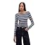 Navy White Stripe