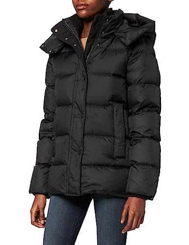 Marc O'Polo Damen 70117, Kapuzenjacke mit Daunen-Federn-Füllung, Black...