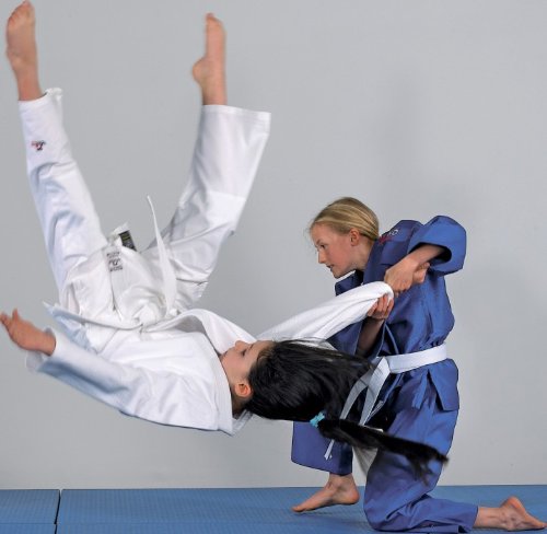 Foto von DANRHO Judogi Yamanashi mit Schulterstreifen, weiß, 170, 339000170