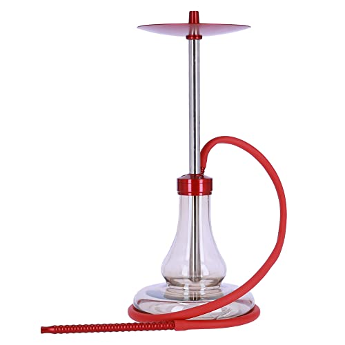 MR EDS E22 Champion Premium 52cm Shisha Hookah Wasserpfeife aus Edelstahl und Aluminium mit Silikonschlauch und Mundstück, Integrierter Diffusor, Modernes Ausblassystem, 1 Anschluss (Amber, Rot) MR EDS E22 Champion Premium 52cm Shisha Hookah Wasserpfeife aus Edelstahl und Aluminium mit Silikonschlauch und Mundstück, Integrierter Diffusor, Modernes Ausblassystem, 1 Anschluss (Amber, Rot)