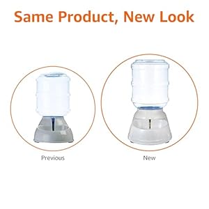 Amazon Basics Gravity Pet Water Dispenser for Cat, Dog, 1 gallon Capacity, Small, Gray Amazon Basics Gravity Pet Water Dispenser for Cat Dog 1 gallon Capacity Small Gray