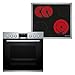 Produktbild Bosch HND411LR62 Herd-Glaskeramik-Kochfeld-Kombination (herdgesteuert), 59,4 cm breit, 3D Heißluft-Backen auf drei Ebenen, Rote LED-Display-Steuerung, Kindersicherung