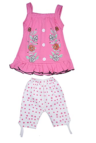 Image of PariLifestyle Baby Girls Party(Festive) Top Capri Multicolor (pack of 3)