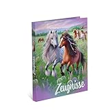 HERMA Zeugnismappe A4 Pferde, Zeugnisordner mit 10 Klarsichthüllen für...