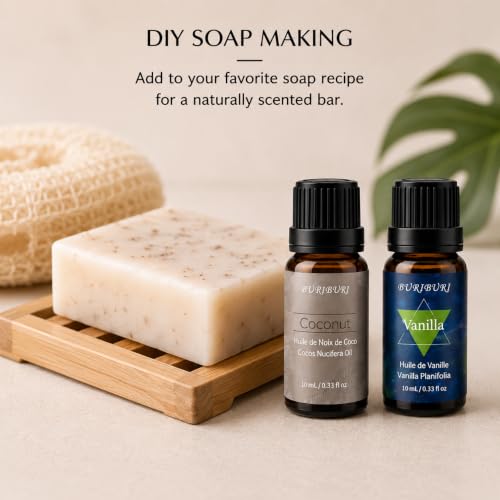 Image of BURIBURI Coconut Vanilla Essential Oil Set for Wax Melts 10ML