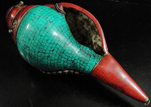 ◆チベット密教法具 法螺貝（シャンカ）羯磨（カツマ)-5 Amazon.co.jp: チベット密教法具 法螺貝（シャンカ）羯磨