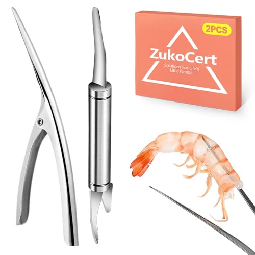 ZukoCert 2 Pack Shrimp Deveiner Tool