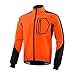 BERGRISAR Fahrradjacke Herren Winter Fleece Softshell Jacke Mtb Jacke Radsport-jacken mit Wasserdicht Atmungsaktiv, BG011 - Orange - Large