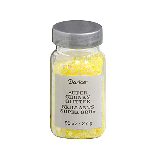 Darice Super Chunky Glitter, Yellow