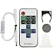 SLBSTORES 3528 5050 12V DC Mini Remote Controller for Single Color Dimmable LED Strip Lights