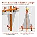 50Ft Air Conditioner Lifting Device, 600LBS Capacity Conditioner Lifting Tool Manual Winch, Powder-Coated Crane Bracket Orange Frame for High-Rise Apartment, Commercial Building
