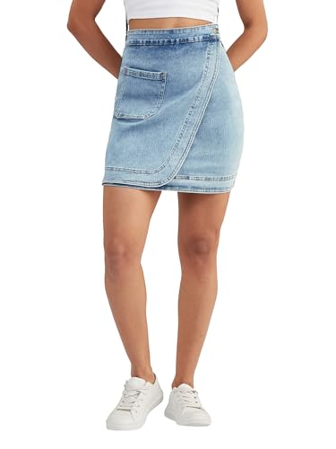 Image of Dolce Crudo Women's Regular High Rise Stretchable Denim Shorts