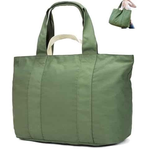 Bagelite 22'' 50L Large Tote Bag, Extra Large Tote Bag for Women, Oversized Tote Bag, Overnight Bags for Women Travel Green Cover
