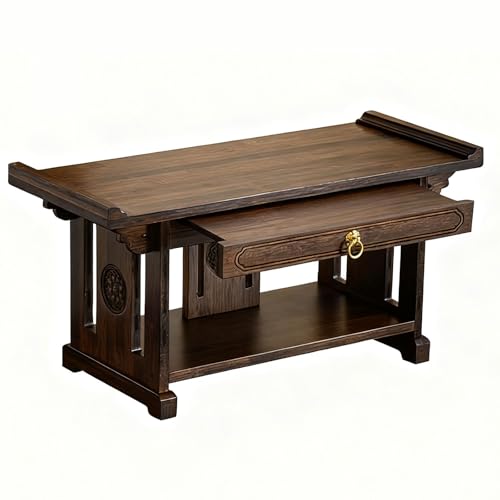 Mesa de altar budista de madera para el hogar, estante espiritual con diseño geChinese Buddha Ancestor, muebles religiosos sagrados para meditación