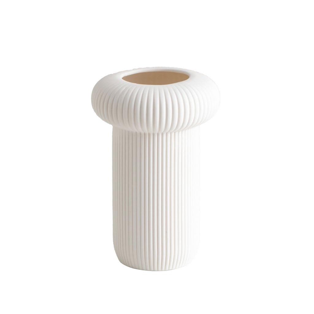 Dining Table Decor Nordic Simplicity Ceramic Vase Living Room Tabletop Porch Flower Arrangement Ornaments Ware Kitchen Decor(A)