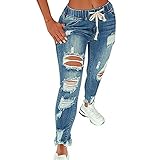 ✨ GELEGENHEIT: Niemals veraltet sein! Diese Vintage-inspirierte Jeans hält Sie gleichzeitig bequem und trendy und ist perfekt für den Alltag, die Party und den Urlaub.