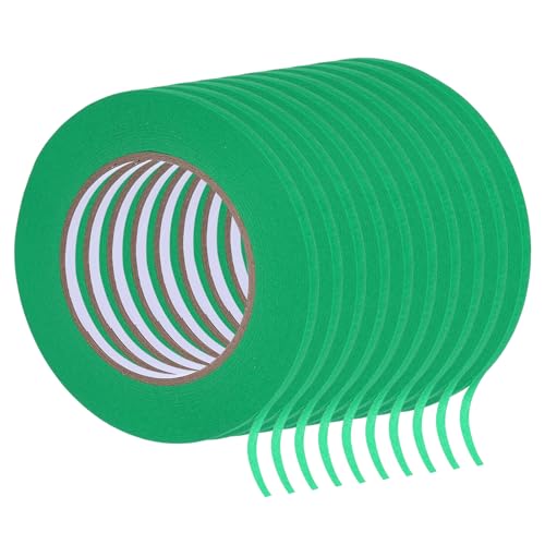 Image of Masking Tape Green Painters Tape Paper Tape [for Crafts DIY Walls Painting Packing Automotive Home Decoration Teaching]- 0.2 Inch x 60 Yards /96 Rolls