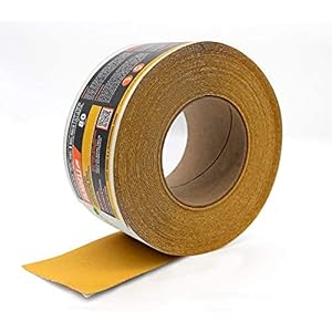 Fandeli | Langdurige schuurpapierrol | Ideaal voor het schuren van hout | Zelfklevende doorlopende plaat (korrel 80)