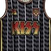 Amplified Kiss Destroyer Basketball Jersey, Black, 3XL #1