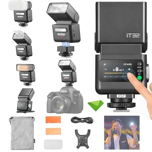 Image of Godox IT32 TTL Camera Flash+X5F Trigger for Fujifilm X-T5, X-S20, X-T3,X-T4