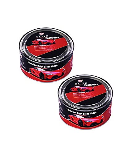 UE Elite Car Paste Wax, Shine & Protection (Luxurious High Gloss Finish/Streak-Free/Restores Shine and Long Lasting Wet Look For Cars 297.7 gm Pack of 2 Car Care/Car Accessories/Automotive Products