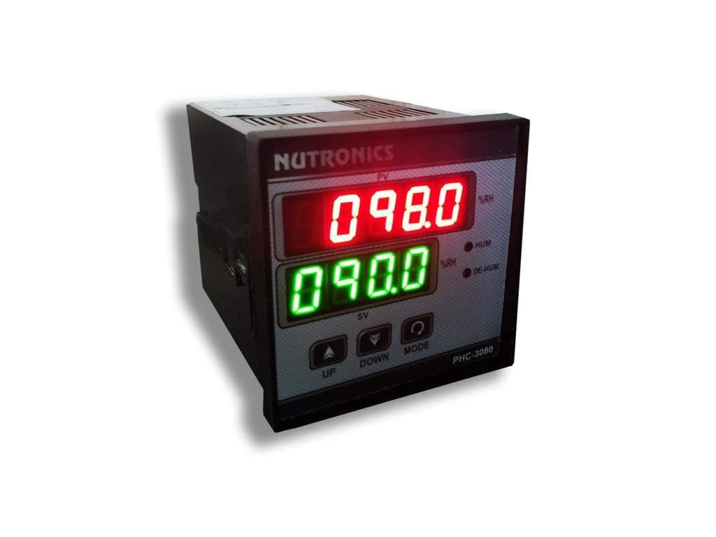 NutronicsHumidity Controller PHC-3080M with Sensor, Size: 72mmX72mm, Supply: 230VAC, Ouput: 1 Relay