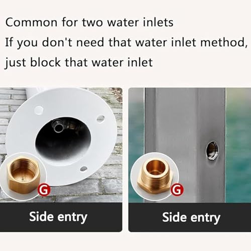 Borne d'eau extérieure antigel en inox 304 avec robinet de sol fixe - 4