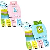 OKODI 2PCS Toddler Toys for Boys 2 3 4 5 Year Old Gifts, Speech Therapy Toys, Talking Flash Cards, M