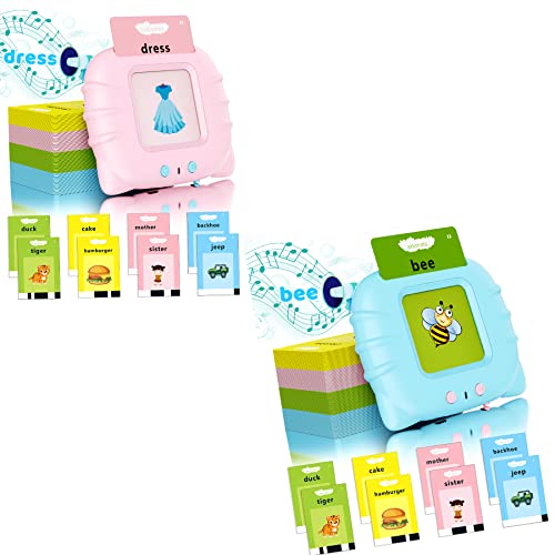 Okodi 2Pcs Toddler Toys For Boys 2 3 4 5 Year Old Gifts, Speech Therapy Toys, Talking Flash Cards, Montessori Learning Educational Toys, Sensory Toys For Autistic Children Age 1-2 2-4 3-4 #TOP5