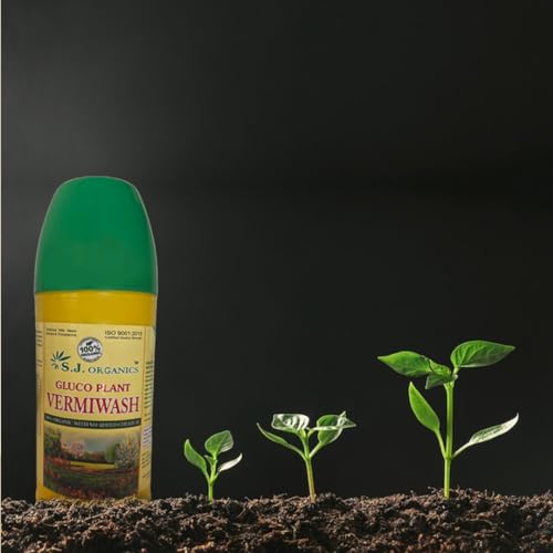 Image of SJ Organics Vermiwash 450ml | Gluco Plant Booster for Home Gardening