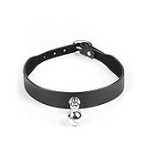 Adjustable Black Leather Choker Necklaces
