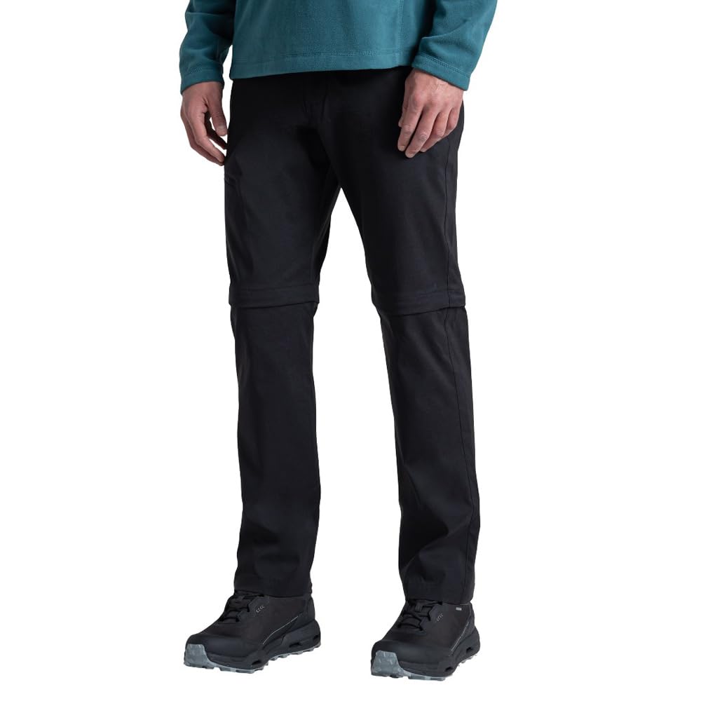 Craghoppers Men's Black Kiwi Pro Iii Water-Repellent Convertible Trousers, Sports Direct
