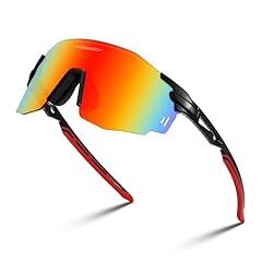 Black Frame Red Mirrored Lens