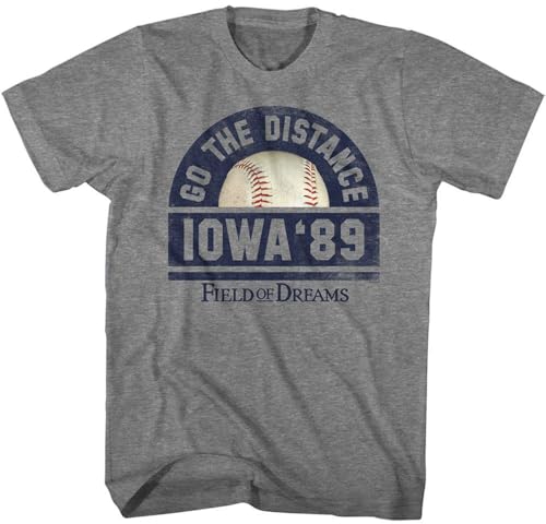Field of Dreams - Mens Field of Dreams Go The Distance T-Shirt, Color Graphite Heather, Size: Large
