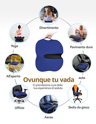 Cuscino Seduto Ortopedico per Coccige in Schiuma a...