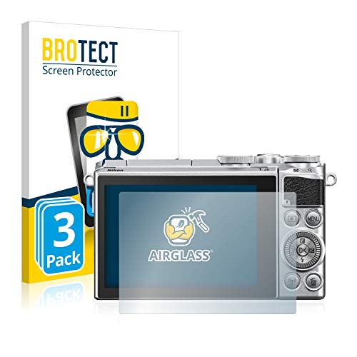 BROTECT Protector Pantalla Cristal para Nikon 1 J5 Protector Vidrio (3 Unidades)   [Dureza 9H, Anti Arañazos]