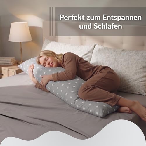 Totsy Baby Seitenschläferkissen Schwangerschaftskissen 40x145 cm - Kuschelkissen Schlafkissen...