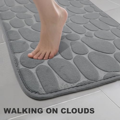 Tapis de bain gris lavable pour une ambiance spa à la maison