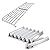 QuliMetal Stainless Steel Grill Warming Rack and SUS304 Flavorizer Bars for Weber Genesis II 400 Series Gas Grills
