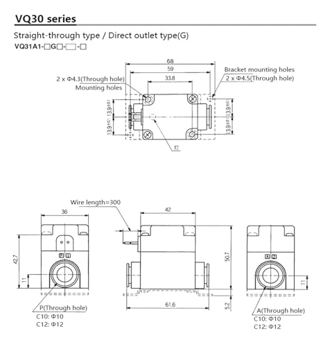 Démarrage différentiel pneumatique VQ21A1 composant de commutation pour ligne d'air - 4