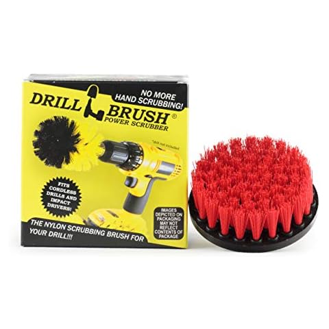 Outdoor - Garden - Patio - Scrub Brush - Clean and Remove Algae, Mold, Mildew, and Moss - Deck Brush - Bird Bath - Fountain - Garden Statues - Gnomes - Concrete Cleaner - Stone - Patio Furniture Cover