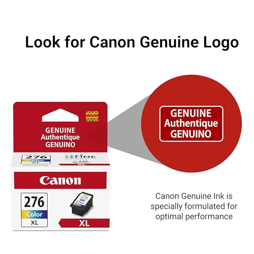 Image of Canon CL-276 XL Genuine Color Ink Cartridge,Compatible with TS3520 /3522,TR4720 /4722,TS3720 /3722,(Pack of 2)