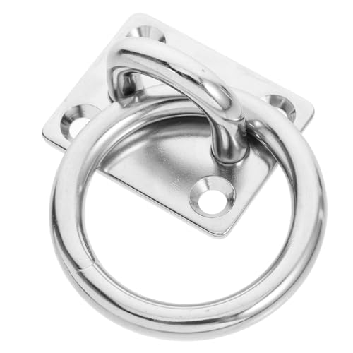 CIYODO Ceiling Hooks Heavy Duty Stainless Steel Eye Plate Plate Hook Sturdy Pad Eye Plate Ceiling Hanger