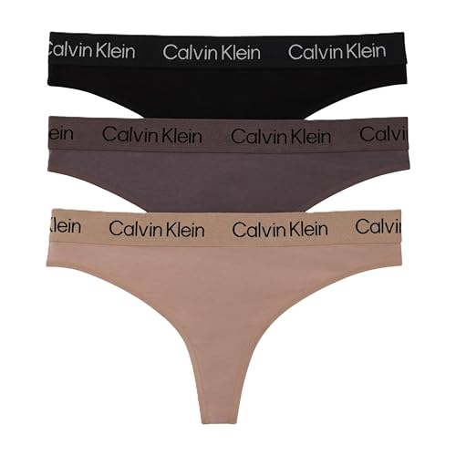 Calvin Klein Cotton Stretch Renewed Thong Panties, 3 Pack